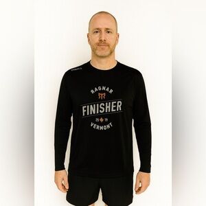 Craft Ragnar Vermont Finisher Long Sleeve Shirt Black Men’s Medium Performance
